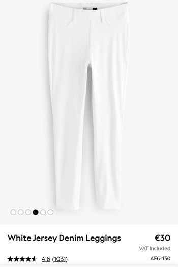 Next Denim Jersey Leggings - Full Length - Size - U.K.18 - RRP - 30.00