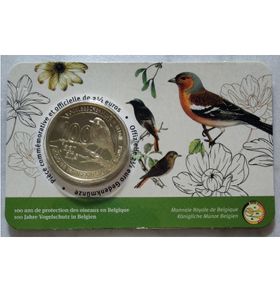 Belgium 2.5 Euro Brilliant Uncirculated Coin 2022 - 100 years of Bird Protection in Belgium - Belgian Coin-card Catalogue