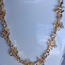 Elegant Gold Delicate Floral & Leaf Filigree Necklace Image 9