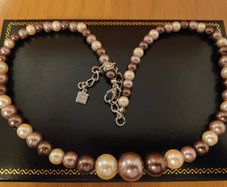 ID Accessories multicoloured faux pearl necklace