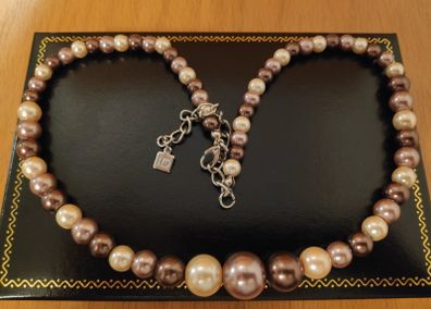 ID Accessories multicoloured faux pearl necklace