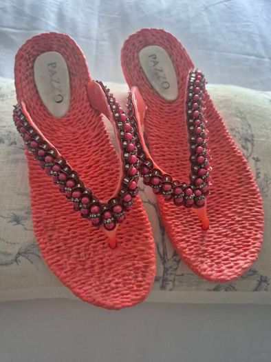 Pazzo Jewelled Flip Flops
