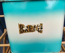 Old enamel Bread Bin