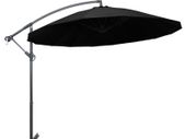 Hanging Parasol Black 3 m Aluminium Pole