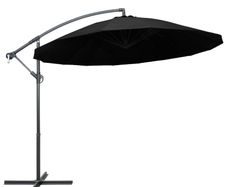 Hanging Parasol Black 3 m Aluminium Pole