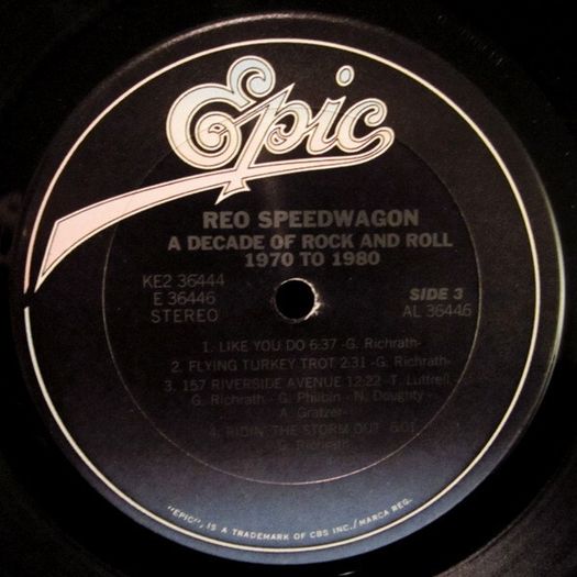 REO Speedwagon A Decade Of Rock And Roll 1970-1980 2lp