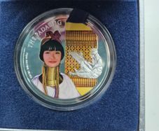 Cambodia 2008/ 2009 Wonders of the World Padaung Silver coin