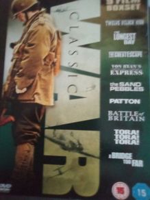 Box.  Set.  Of.  9. War. Films. D.v.d.s
