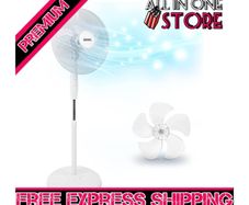 Air Cooling Electric Cooler Summer Floor Standing Fan, Oscillating Rotating, Height Adjustable, 16 Inch Tilting Head,60W (FREE SHIPPING)