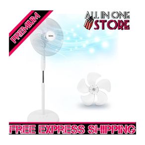 Air Cooling Electric Cooler Summer Floor Standing Fan, Oscillating Rotating, Height Adjustable, 16 Inch Tilting Head,60W (FREE SHIPPING)