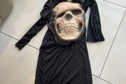 Childs Skull Phantom Halloween Costume Grim Reaper Dress + Hat