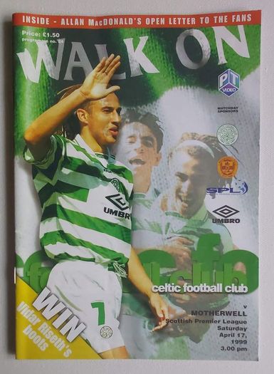 Celtic Programmes 1999/2000 x 5 (incl P+P)