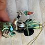 Disney World Mickey Mouse Statue of Liberty Glass Christmas Ornament Damaged NO NOSE Please see photos Image 9