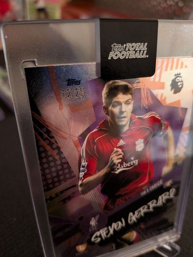 Steven Gerrard Liverpool FC Topps Total Football Fans Choice /25