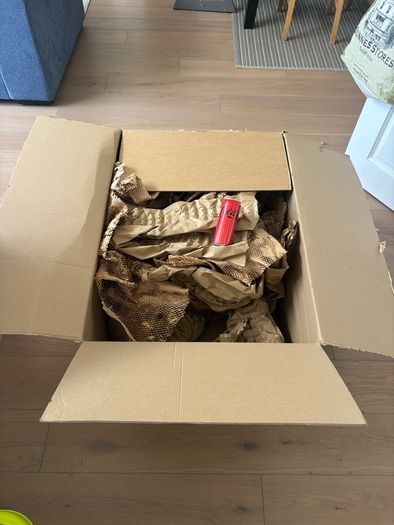Very large cardboard box