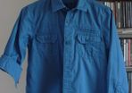 Boys Teal bleu long sleeve shirt Blue Zoo 8 - 9 years