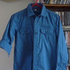 Boys Teal bleu long sleeve shirt Blue Zoo 8 - 9 years
