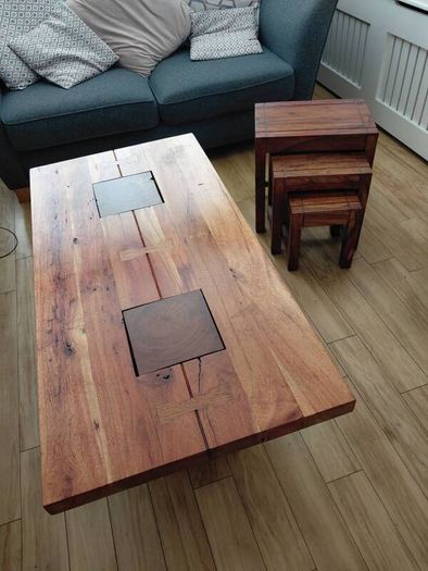 coffee table and matching nest of tables
