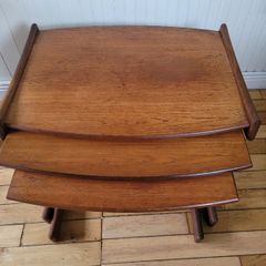 Last reduction before withdrawal,G Plan nest of tables,large size. Tables are in good  usable condition .
