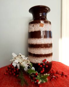 West German Scheurich Floor Vase