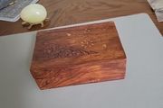 Trinket box carved lid