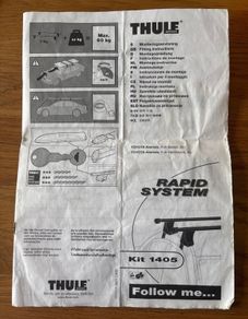 Thule roof rack rapid system kit 1405