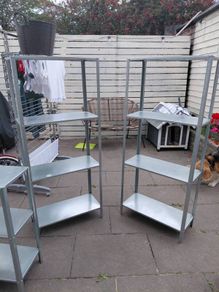 2 x HYLLIS Shelving unit, in/outdoor, 60x27x140 cm
