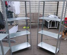 2 x HYLLIS Shelving unit, in/outdoor, 60x27x140 cm