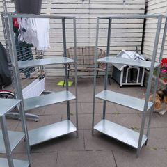 2 x HYLLIS Shelving unit, in/outdoor, 60x27x140 cm