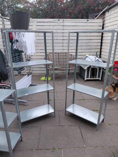 2 x HYLLIS Shelving unit, in/outdoor, 60x27x140 cm