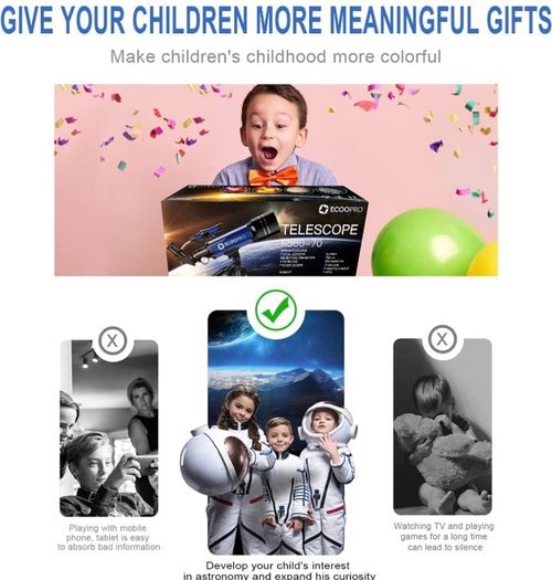 CURRENTLY ON SALE FOR 100 EURO Telescopes for Kids Beginners,70mm Astronomy Refractor Telescope with Adjustable Tripod Portable Scope for Adult Children (FREE POSTAGE)