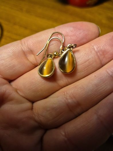 Vintage Earrings M&S Brand Gold Plated