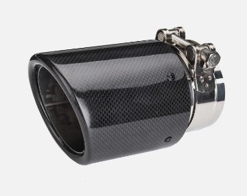 Car Exhaust tip, Carbon Fiber, 74-79mm