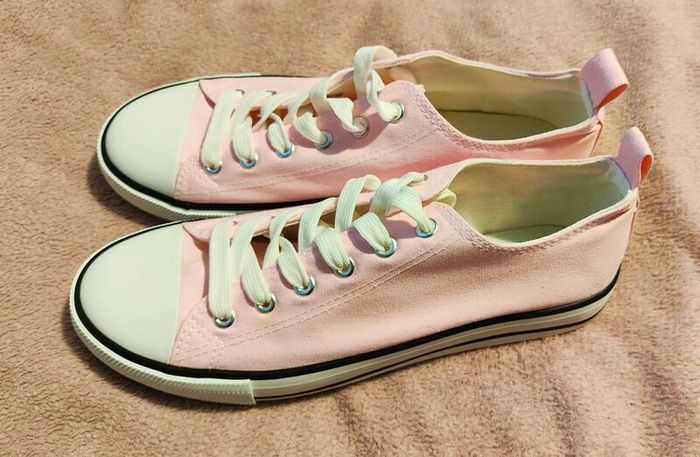 Light Pink Canvas Sneakers size 40