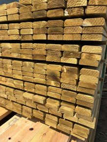 D rail 4.2m of 4x1.5 inch treated