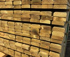 D rail 4.2m of 4x1.5 inch treated