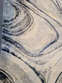 Silver Grey Marble Rug