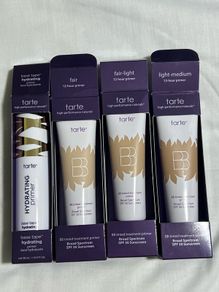 Tarte bb tinted treatment 12 hour primer board spectrum SPF30 and base tape hydrating primer