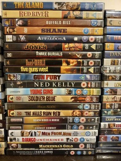 Western Movie Dvd Collection Bundle Classic Vintage Films Magnificent Seven True Grit The Alamo Etc