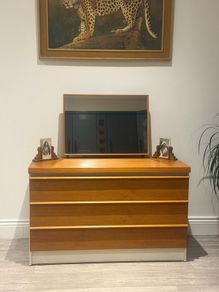 Mid Century Chest of Drawers With Mirror