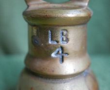 Antique Brass heavy 4 LB, Shop Counter Or Kitchen Weight