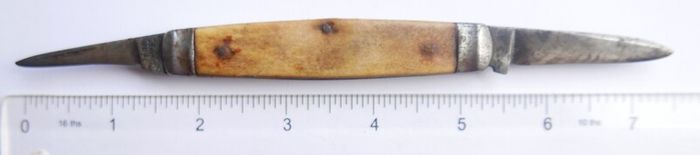 Vintage James Barber 1800s Sheffield Pocket Knife 2 Blades Stainless Steel
