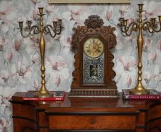 Ansonia Oak Gingerbread Clock