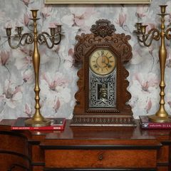Ansonia Oak Gingerbread Clock
