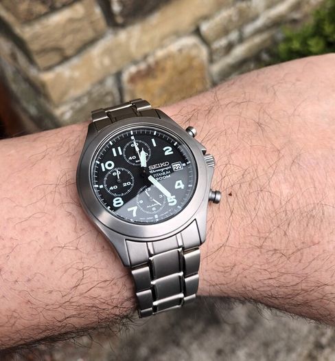 Seiko 7T62-0BZ0 Titanium Chrono