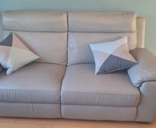 leather couch cream