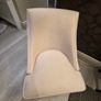 Absolutely stunning pair of cream / very light pink patterned accent chairs Image 4