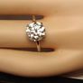 18ct White Gold 3 ct Lab Diamond Solitaire Ring Image 5