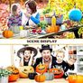 Pumpkin Autumn Decorations 12pcs, Decorative Large Small Outdoor Blue Green Pink Teal Foam Plastic Fake Faux Artificial Pumpkins for Halloween Fall Harvest Festival Image 4