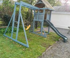climbing frame, slide, jungle gym